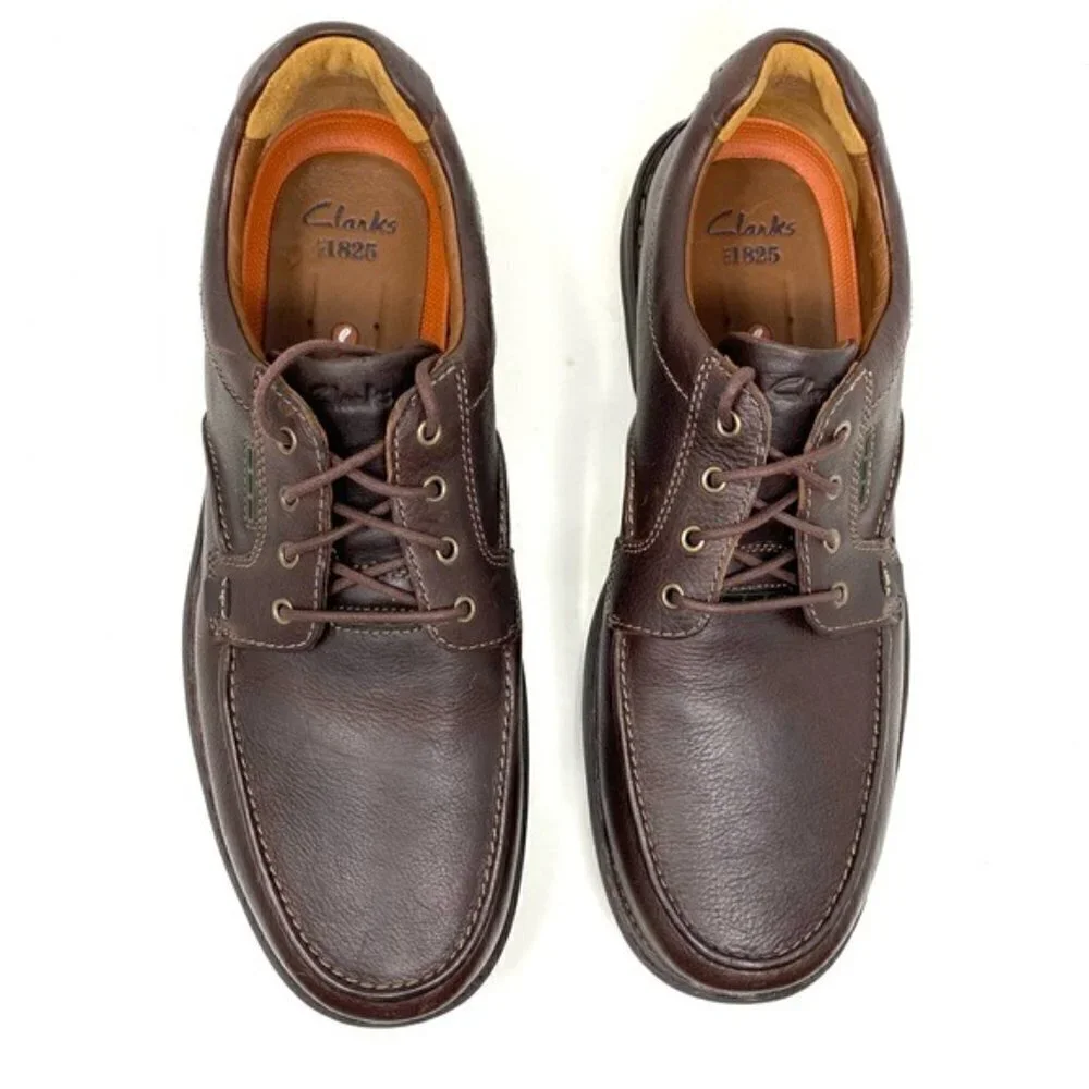 Clarks Un.Tilary Pace brown leather oxfords